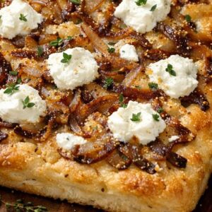 Caramelized Onion & Goat Cheese Focaccia