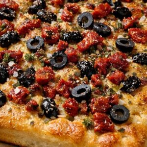 Sun-Dried Tomato & Olive Focaccia